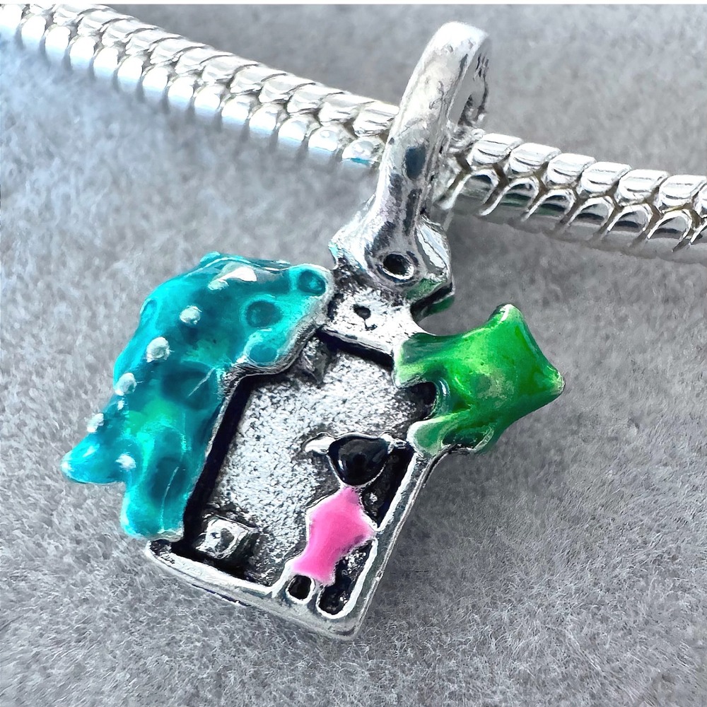 Disney Monsters Inc Sulley Mike Wazowski Boo Door Charm fits PANDORA